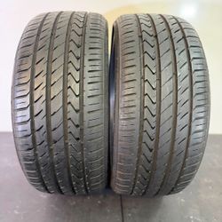 V804  225 30 20 85W  Lexani LX-Twenty  2 Used Tires 90% Life 