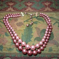 Double Layer Fashion Faux Pearl Choker Mark Japan