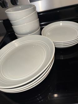 12-Piece Gray Dinnerware Set
