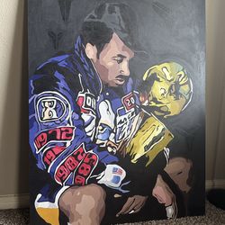Kobe Bryant Custom Painted Wall Art