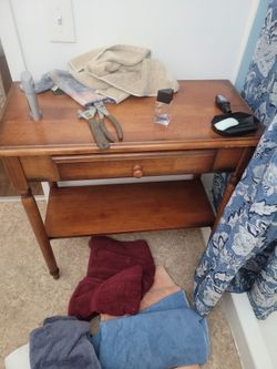 Solid wood table
