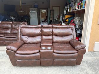 Reclining love seat and optional 3 seat couch for sale