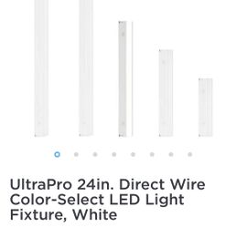 *NEW* UltraPro 24in. Direct Wire LED Light Fixture, Selectable White, Selectable Brightness, LED Light Strip, Under Cabinet Lighting, 45368