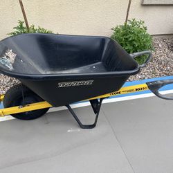 True Temper steel wheelbarrow