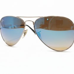 Ray-Ban Aviator Classic RB3025 019/88 Sand Silver | Silver Gradient Mirror – Made in Italy