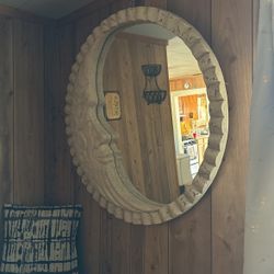 Antique Moon Mirror