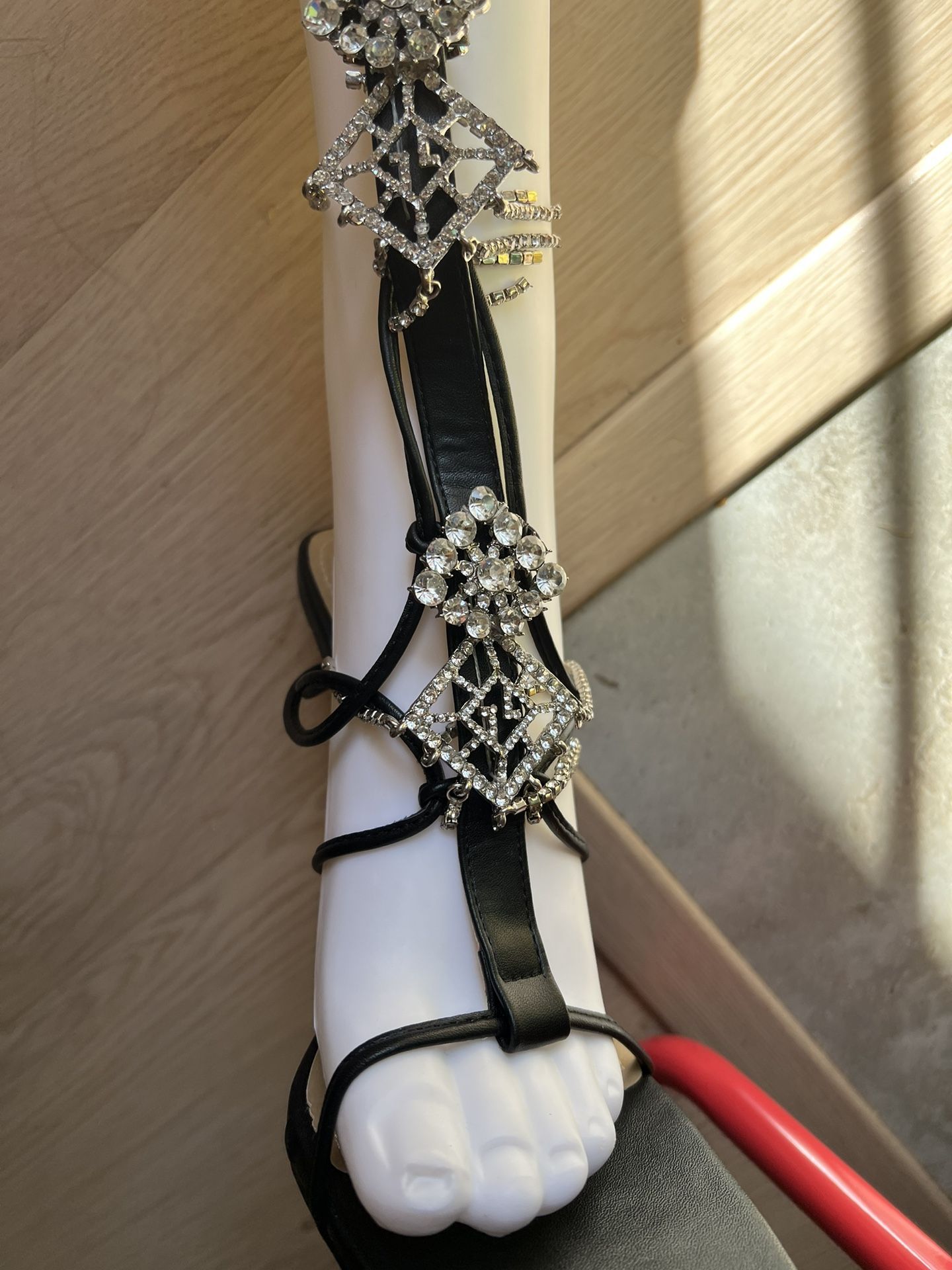 Diamond Tie Up Heels