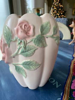 Fitz And Floyd Blushing, Rose Vase