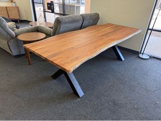 Live edge dining table  100 by 42