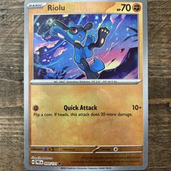 Riolu (Master Ball Pattern) - SV: Prismatic Evolutions 