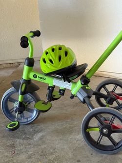 Yvolution Y Velo Flippa 4-in-1 Toddler Trike + Helmet