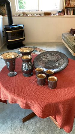Decorative Vases, Bowl, And Votive Candle Holders