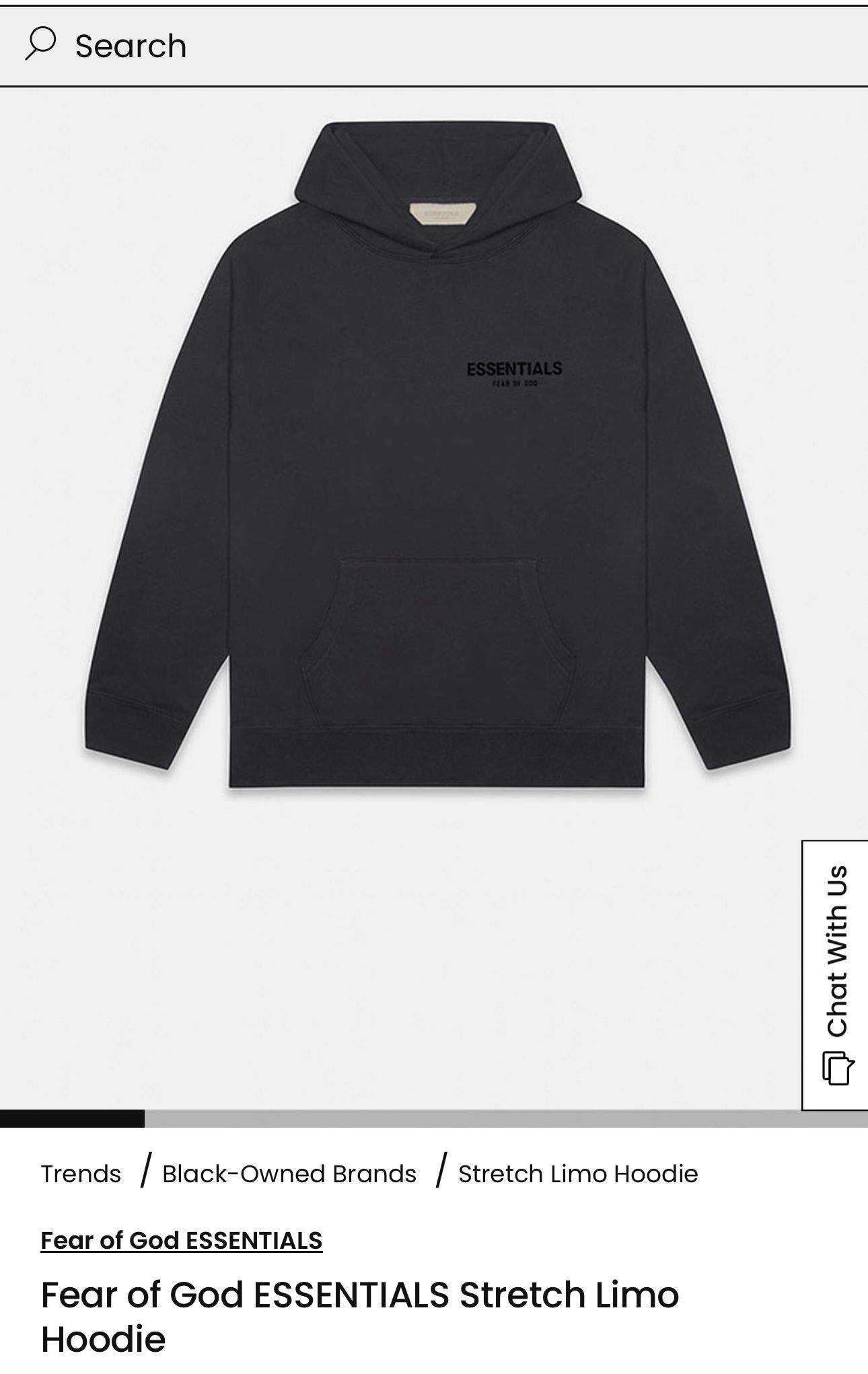 XL Stretch Limo Essentials Hoodie