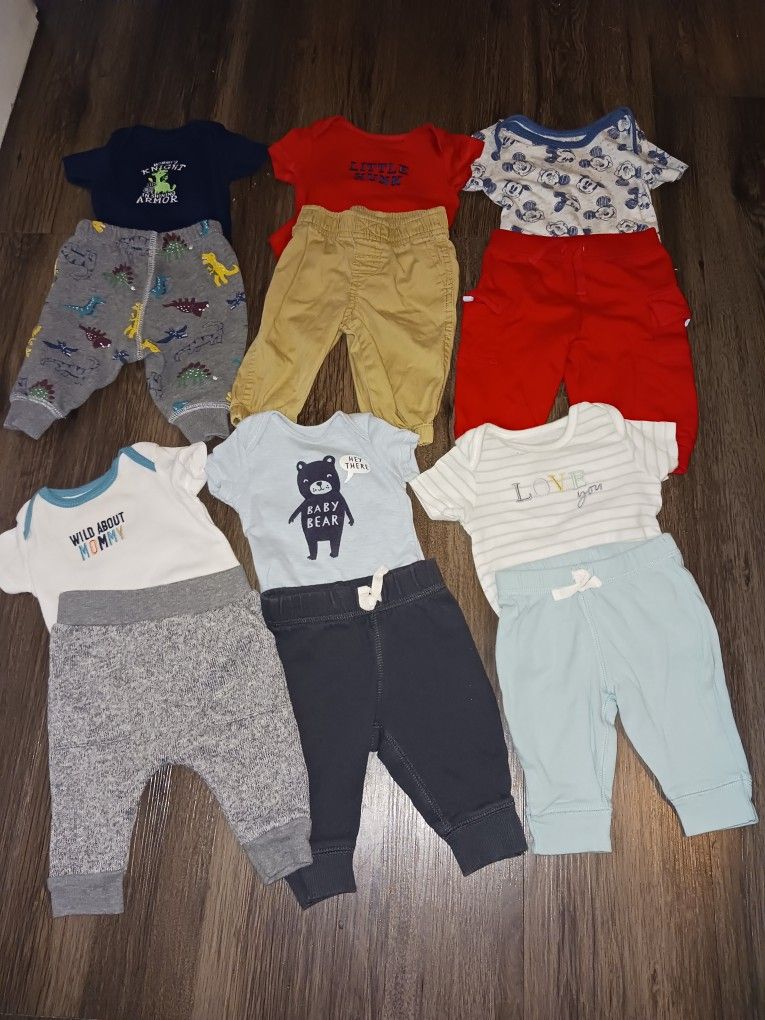 Baby Boy Clothes 3 mo 50 Pcs