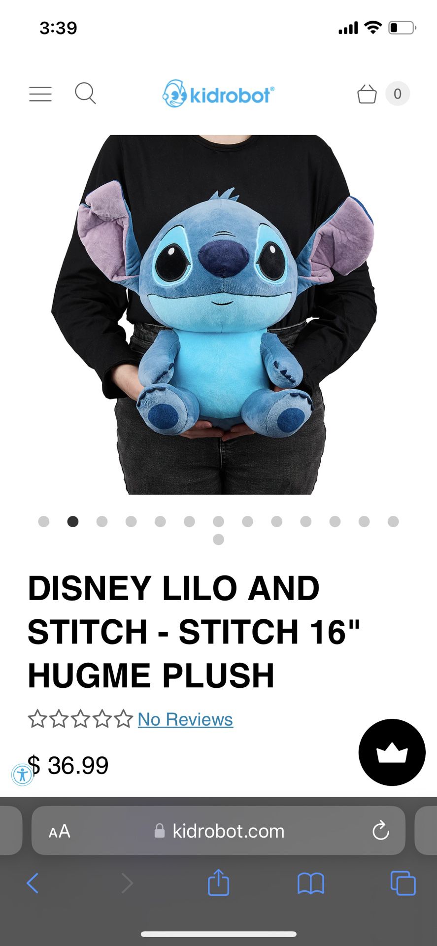 Disney Lilo and Stitch - Stitch 16 HugMe Plush