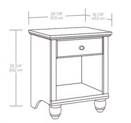 Rustic Wood Cabinet + Matching Nightstand – Great Condition!