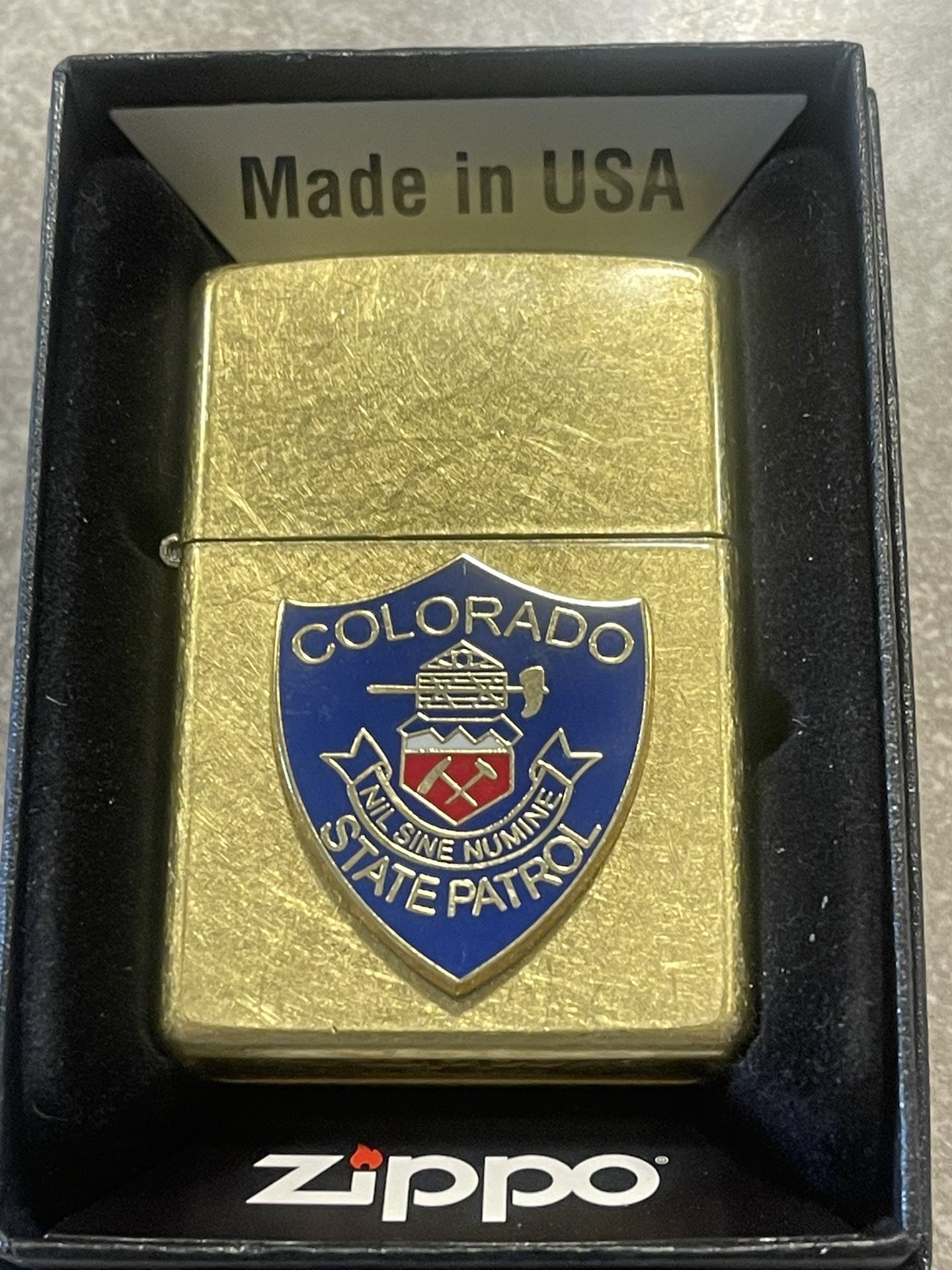 Zippo Colorado State Patrol Street Brass
