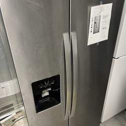 Whirlpool Side By Side Fridge Stainless Steel 
