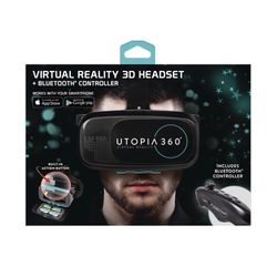 Utopia 360 Virtual Reality Headset with Bluetooth Remote