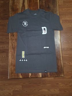 Steve Aoki's Dim Mak/Demon Slayer Collab Men's Gray Washed Tee