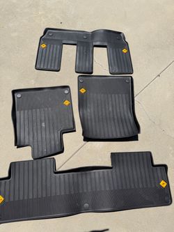 RIVIAN R1S SPARE TIRE, CARGO CROSSBARS, WEATHER FLOOR MATS