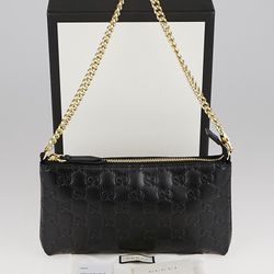 GUCCI Guccissima Signature Wrist Wallet