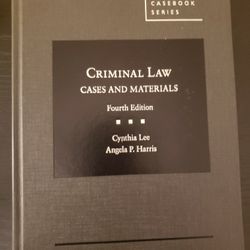 Criminal Law - Cases and Materials Textbook