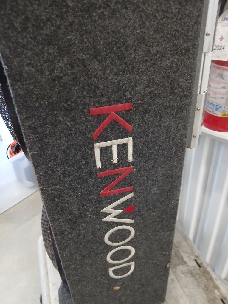 The Kenwood Excelon 12" subwoofer.