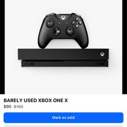 BARELY USED 1TB XBOX ONE X