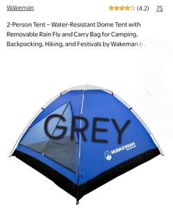 Gray Wakeman 2-Person Dome Tent