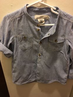H&M Toddler Boy stripe long sleeve shirt