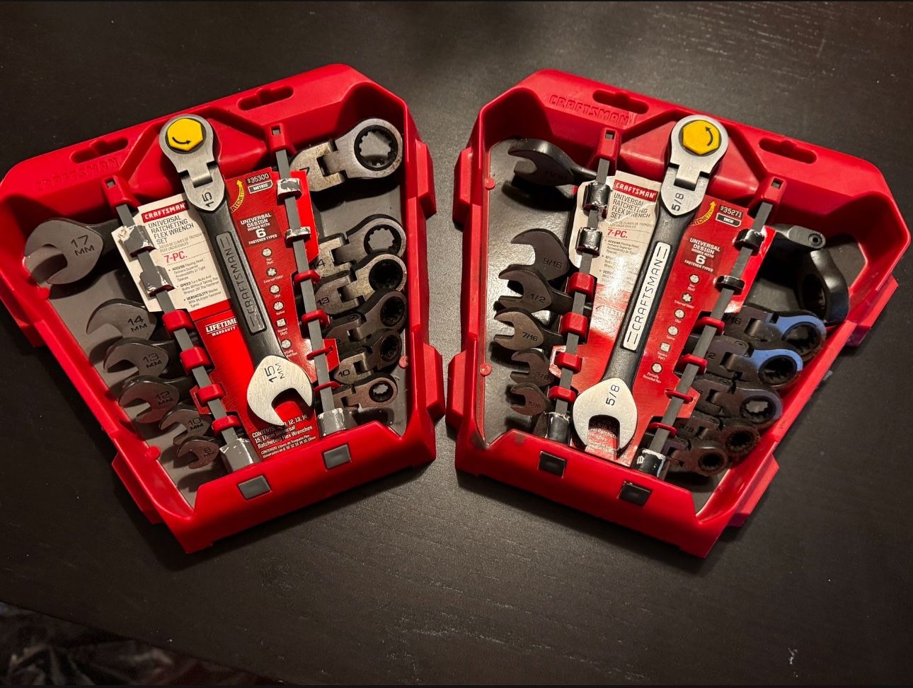 Craftsman Universal Ratcheting Flex Wrench Set