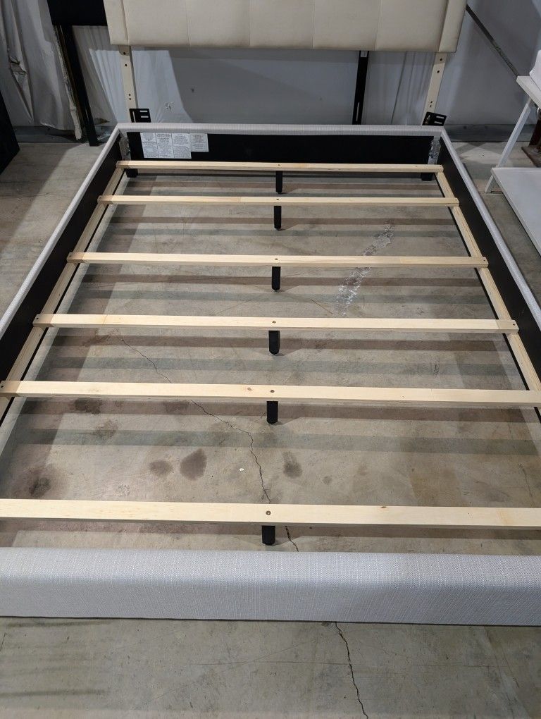 Queen Bed Frame (Upholstered)