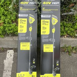 Ryobi 40v Brushless Weed Trimmer Kit