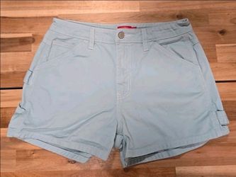Dickies Light Blue Mid-Rise Carpenter Denim Shorts