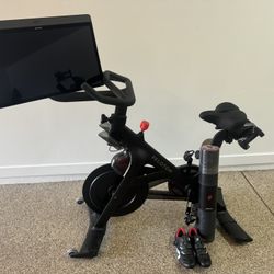 Peloton Bike+ Plus With Shoes , 3lb Dumbbells & Mat