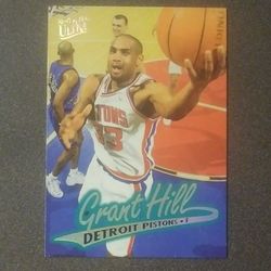 1996-97 Fleer Ultra Grant Hill Detroit Pistons #33 HOF Hall Of Fame Basketball Card 1996 Vintage Collectible Pro NBA Sports