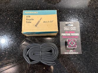 Performance Bike 26x1.5 2.0" ATB Bicycle Tube Presta Valve & Puncture Patches