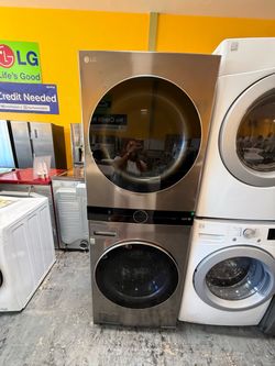 Stacked washer and dryer no credit needed