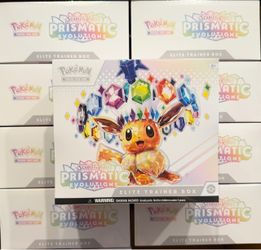 Prismatic Evolutions Elite Trainer Box Pokemon Card Game Booster Bundle Packs ETB Rare Heroes Mega Destined Surging Black White PSA OP One Piece Promo
