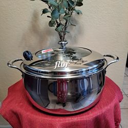 CACEROLA DE 18 QT DE ACERO INOXIDABLE 5-PLY VIDA SANA PRINCESS HOUSE 🌻 🌾 