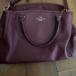 Maroon Coach Purse