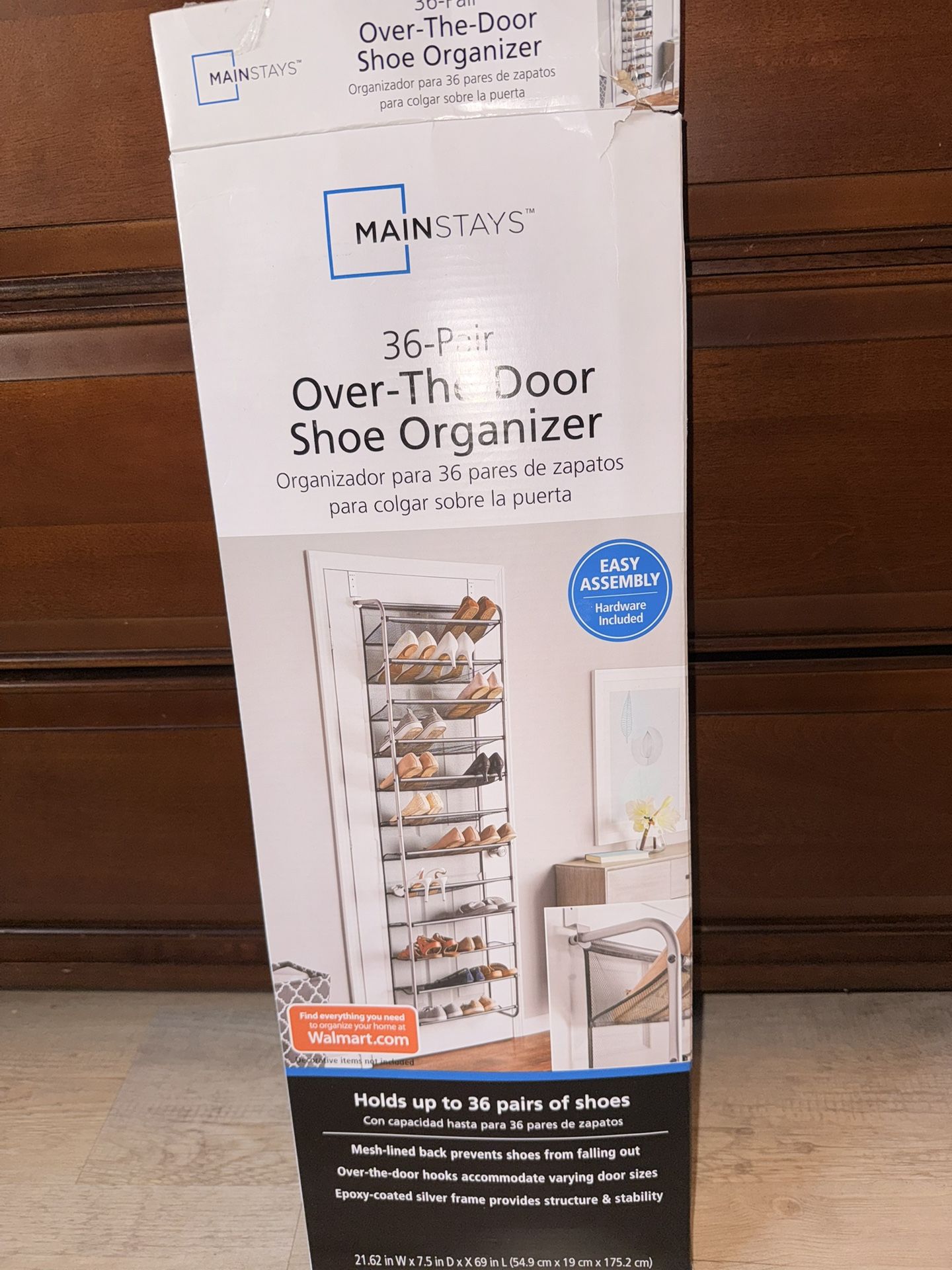 Mainstays Over the Door Shoe Organizer