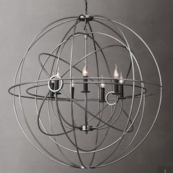 Double Orb Chandelier