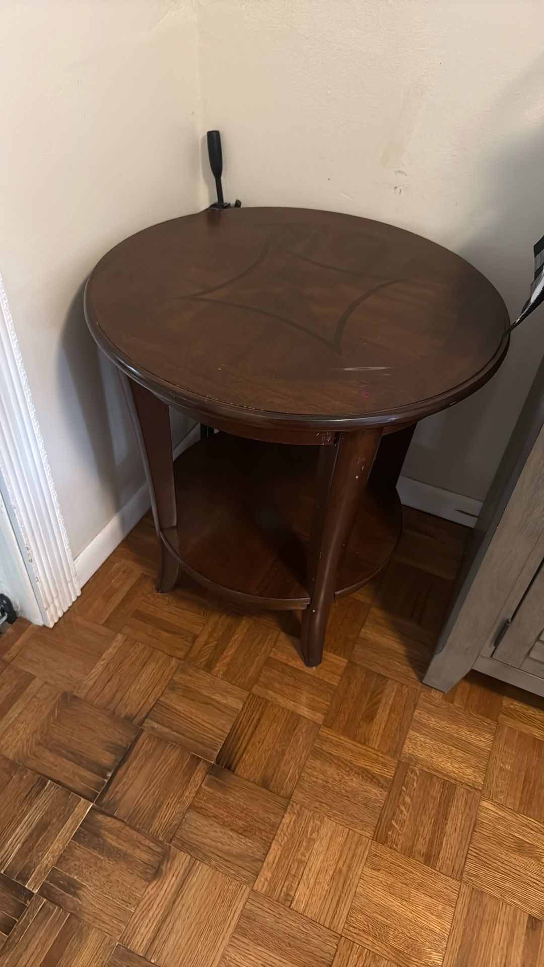 Solid wood end tables must go recently upgraded no room to store