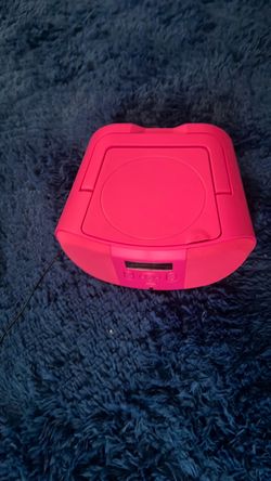 Pink Portable CD Player Boombox