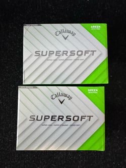 2 Dozen brand new Callaway Supersoft Green Golf balls