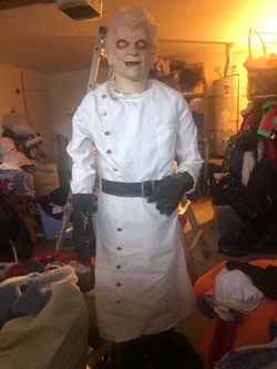Life-Size Halloween Animated Mad Scientist Figure