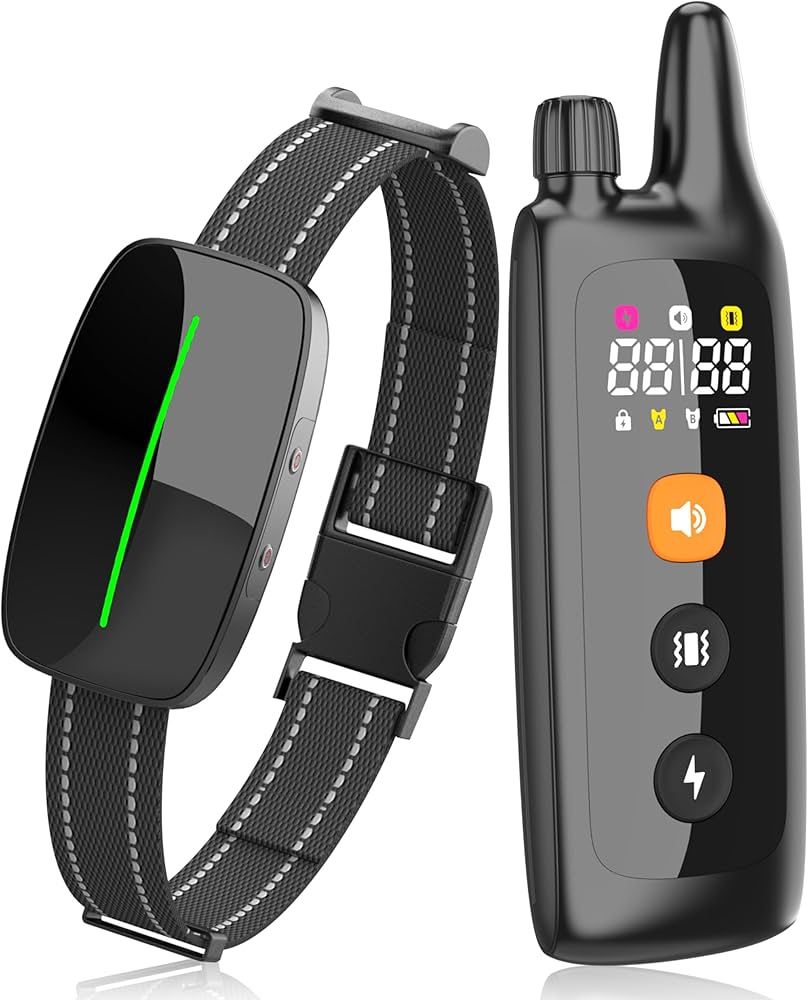 Brand New Dog Training Shock Collar 4000FT Dog Bark Collar with Remote IP67 Waterproof 4 Training Modes Beep Vibration Shock Light Mode Magnetic Cha