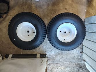 Riding lawn mower wheels